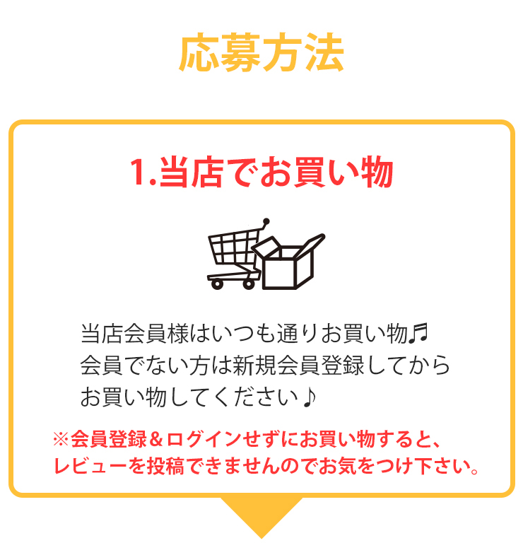 レビューを書いて選べるプレゼント